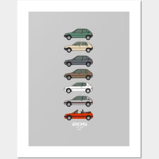 205 at 40 classic car collection Posters and Art